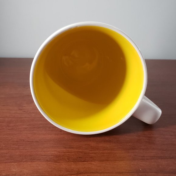 Rae Dunn Mug Pumpkin Spice Latte Coffee Enjoy Fall Colour Yellow Ceramic Magenta - Picture 3 of 5